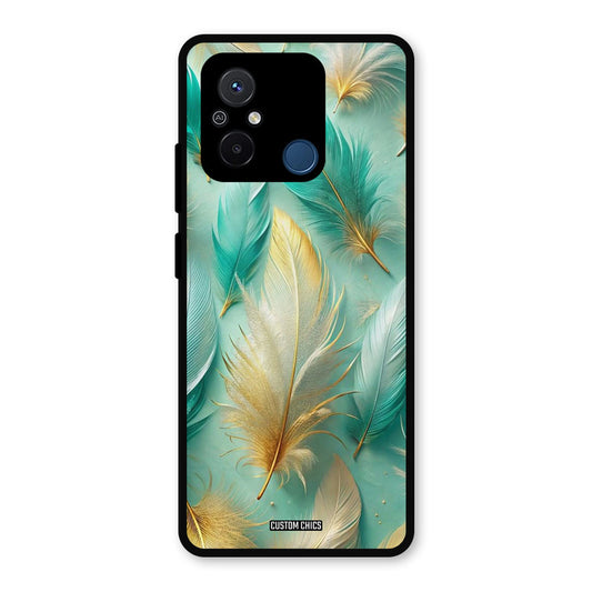 Cute Feather Redmi 12c Mobile Back Cover - Aesthetic PrintShield Case