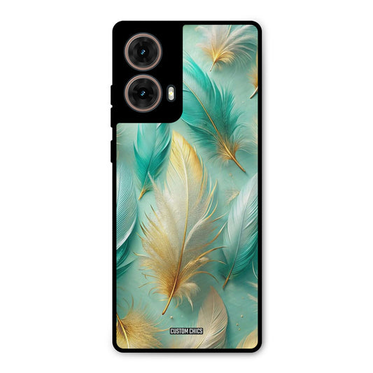 Cute Feather Moto G85 Mobile Back Cover - Aesthetic PrintShield Case