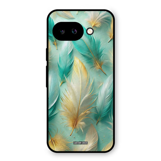 Cute Feather Google Pixel 9A Mobile Back Cover - Aesthetic PrintShield Case