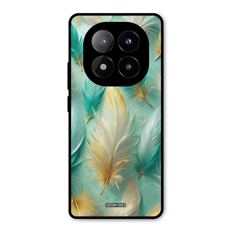 Cute Feather Redmi Note 14 Pro Plus 5G Mobile Back Cover - Aesthetic PrintShield Case
