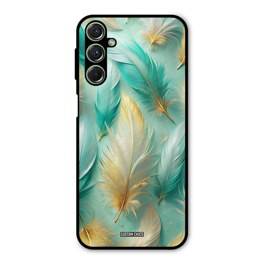 Cute Feather Samsung Galaxy M34 Mobile Back Cover - Aesthetic PrintShield Case