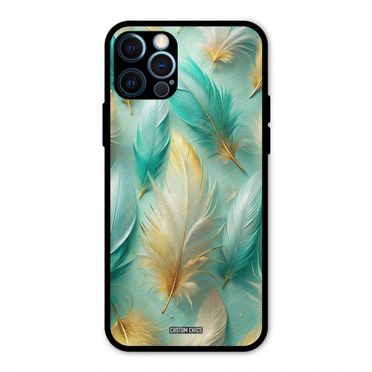 Aesthetic Feather IPhone 12 Pro Mobile Back Cover - Aesthetic PrintShield Case