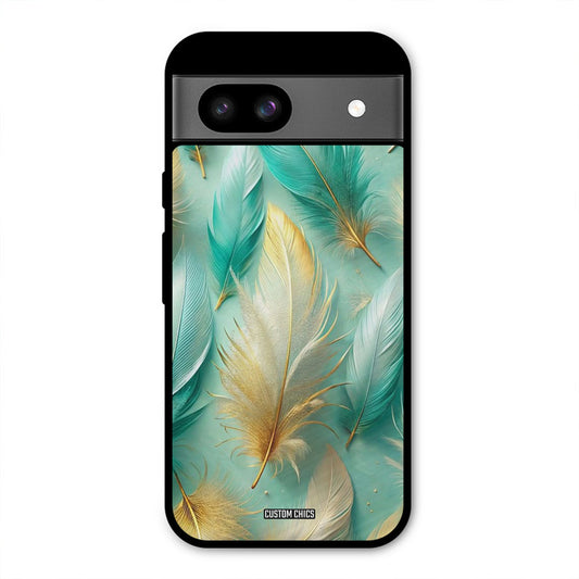 Cute Feather Google Pixel 8a Mobile Back Cover - Aesthetic PrintShield Case