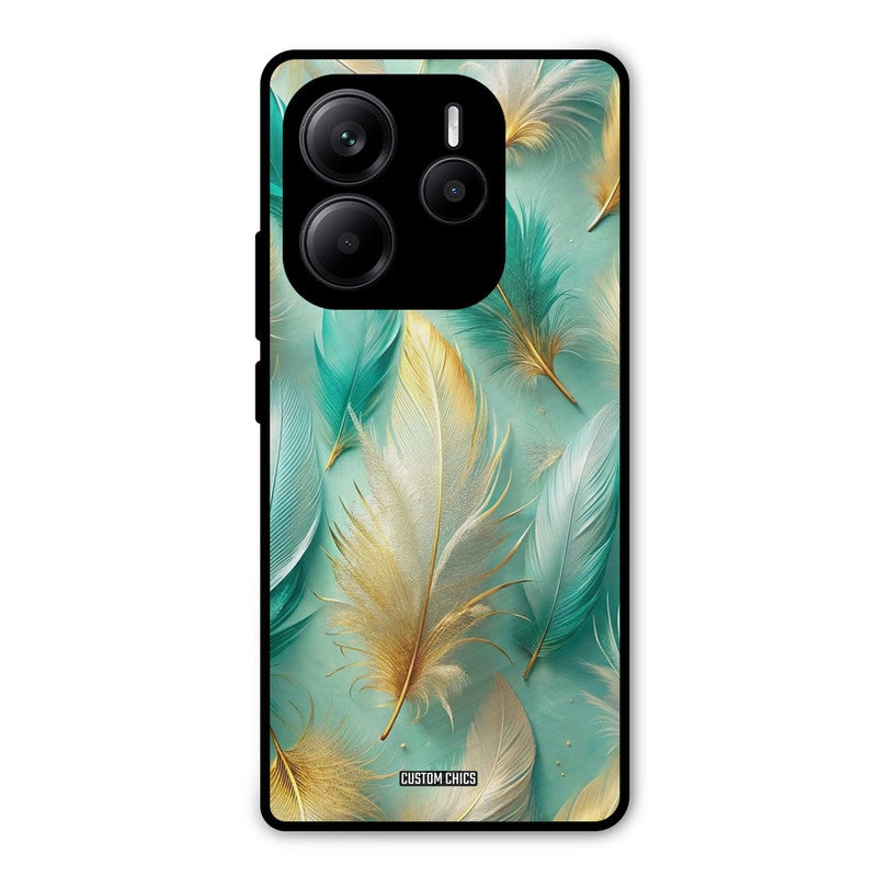 Cute Feather Redmi Note 14 Mobile Back Cover - Aesthetic PrintShield Case