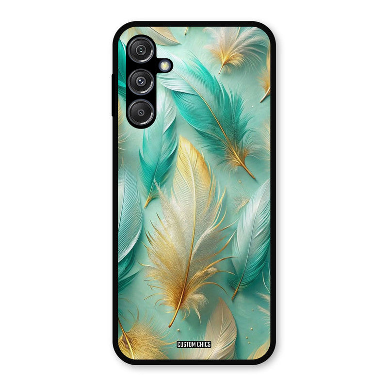 Cute Feather Samsung Galaxy M34 5G Mobile Back Cover - Aesthetic PrintShield Case