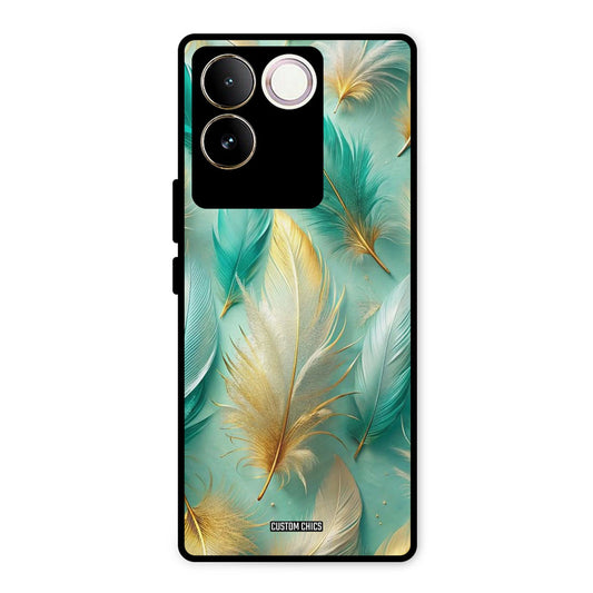 Cute Feather Vivo T2 Pro Mobile Back Cover - Aesthetic PrintShield Case