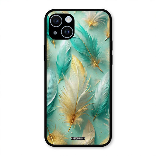 Cute Feather iPhone 14 Mobile Back Cover - Aesthetic PrintShield Case