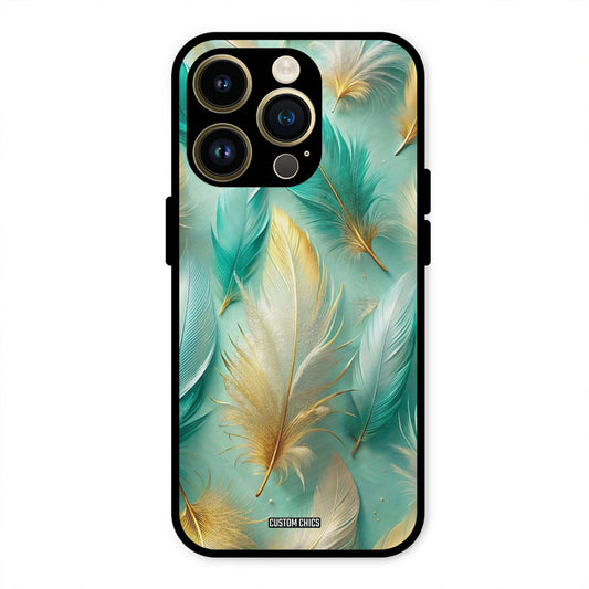 Cute Feather iPhone 14 Pro Max Mobile Back Cover - Aesthetic PrintShield Case