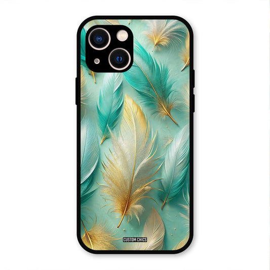 Cute Feather iPhone 13 Mobile Back Cover - Aesthetic PrintShield Case