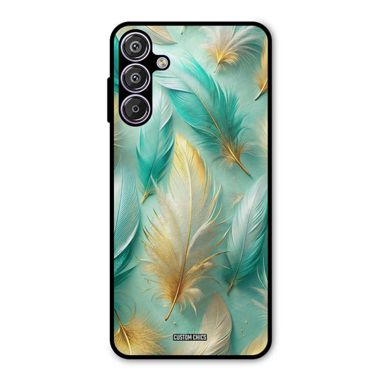 Cute Feather Samsung Galaxy M15 Mobile Back Cover - Aesthetic PrintShield Case