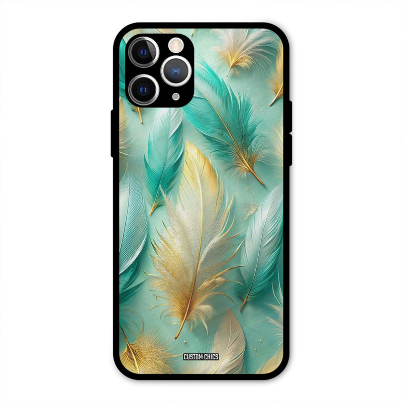 Aesthetic Feather IPhone 11 Pro Max Mobile Back Cover - Aesthetic PrintShield Case