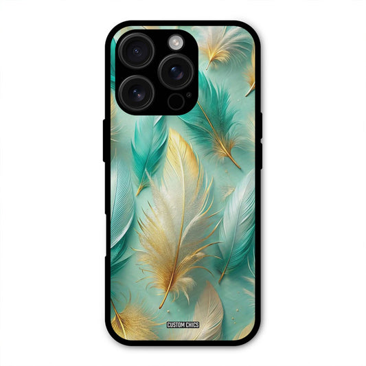 Cute Feather iPhone 16 Pro Max Mobile Back Cover - Aesthetic PrintShield Case
