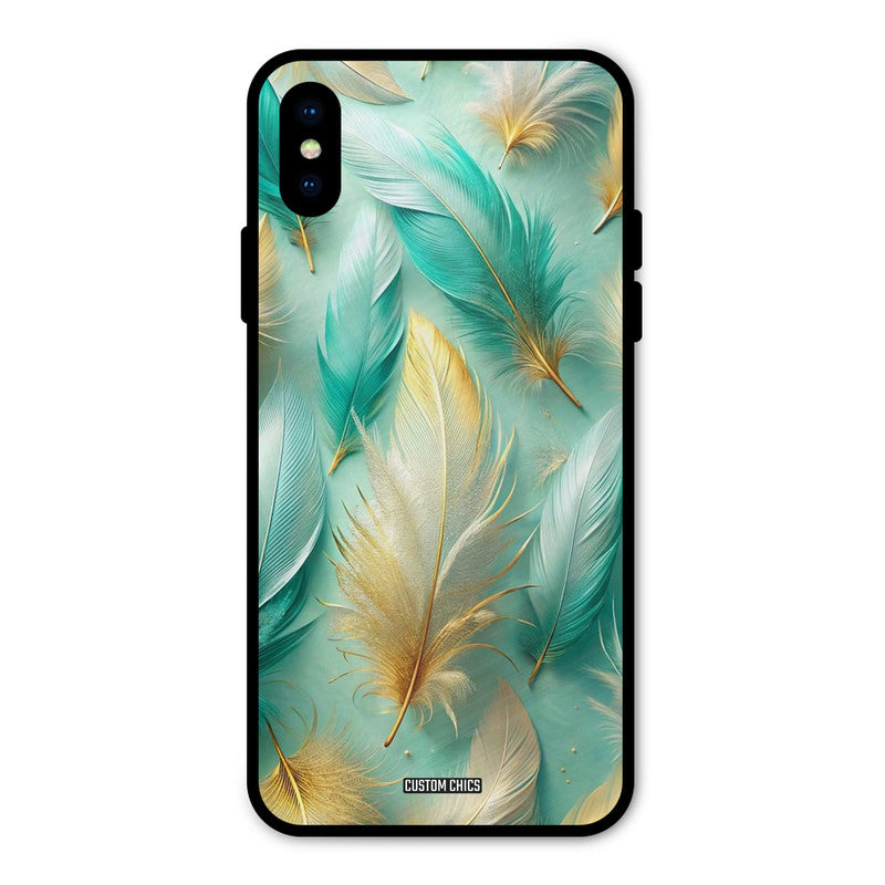 Cute Feather iPhone X Mobile Back Cover - Aesthetic PrintShield Case