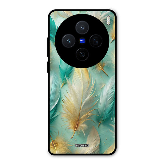 Cute Feather Vivo X200 Mobile Back Cover - Aesthetic PrintShield Case