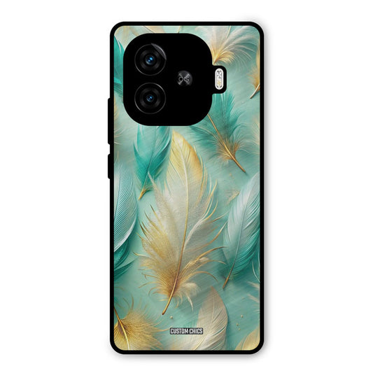 Cute Feather iQoo Z9 Turbo Mobile Back Cover - Aesthetic PrintShield Case