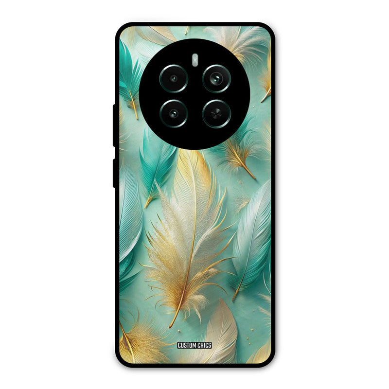 Cute Feather Realme 12 Plus Mobile Back Cover - Aesthetic PrintShield Case