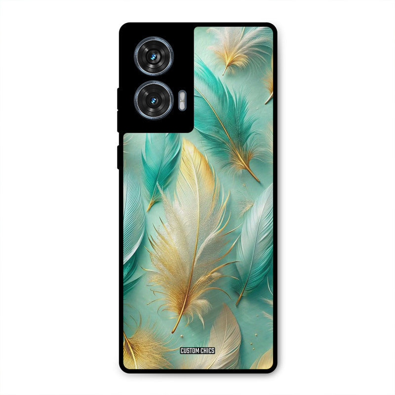 Cute Feather Moto G96 Mobile Back Cover - Aesthetic PrintShield Case