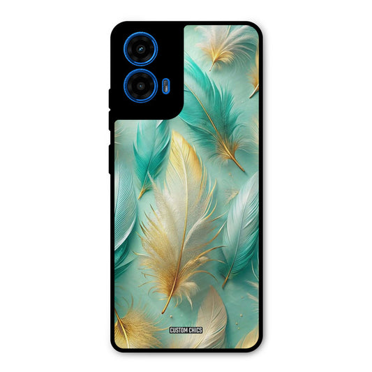Cute Feather Moto G45 Mobile Back Cover - Aesthetic PrintShield Case