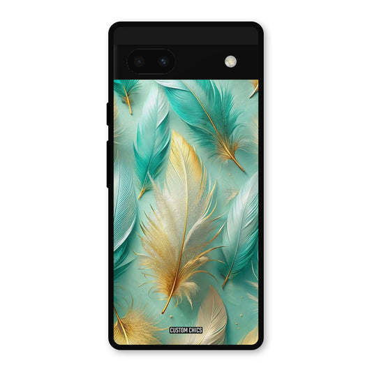 Cute Feather Google Pixel 6a Mobile Back Cover - Aesthetic PrintShield Case