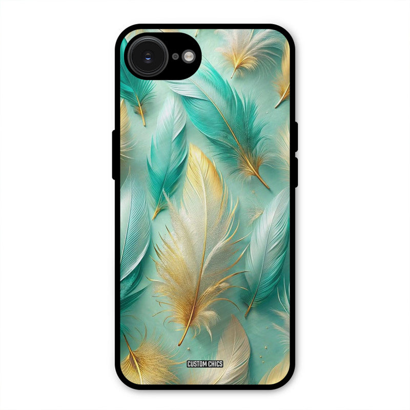 Cute Feather iPhone 16e Mobile Back Cover - Aesthetic PrintShield Case
