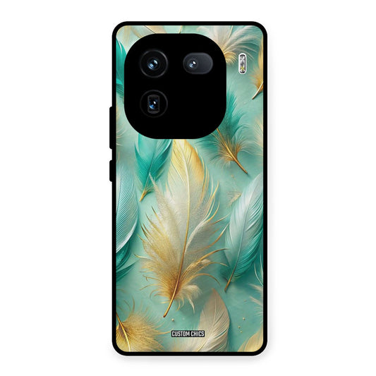 Cute Feather iQOO 12 Mobile Back Cover - Aesthetic PrintShield Case
