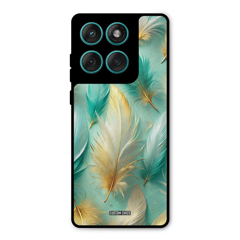 Cute Feather Motorola Edge 60 Mobile Back Cover - Aesthetic PrintShield Case