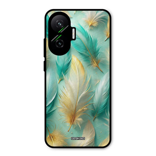 Cute Feather Poco F7 5G Mobile Back Cover - Aesthetic PrintShield Case