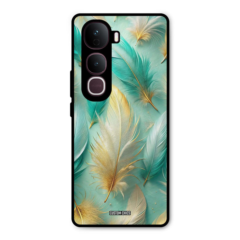 Cute Feather Vivo Y400 Pro Mobile Back Cover - Aesthetic PrintShield Case