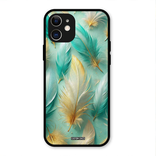 Aesthetic Feather IPhone 12 Mobile Back Cover - Aesthetic PrintShield Case
