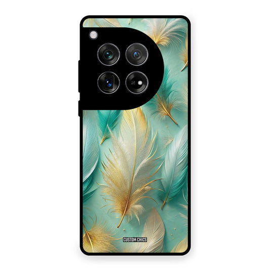 Cute Feather OnePlus 12 Mobile Back Cover - Aesthetic PrintShield Case