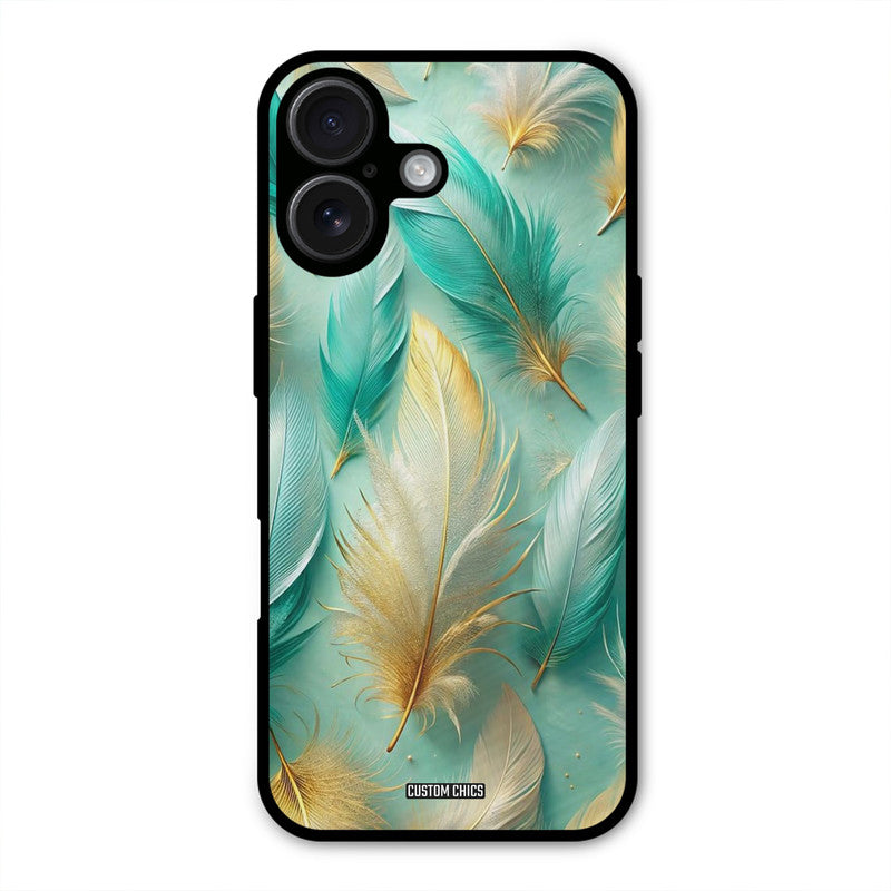 Cute Feather iPhone 16 Mobile Back Cover - Aesthetic PrintShield Case