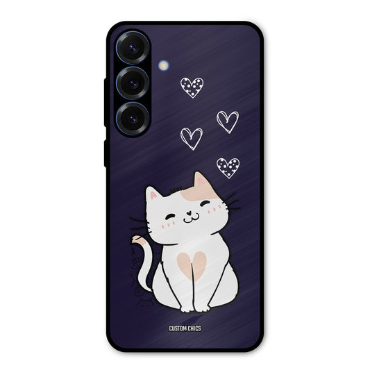 Cute Kitten Samsung Galaxy S25 Plus Mobile Back Cover - Cute PrintShield Case