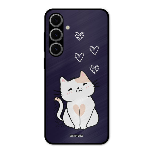 Cute Kitten Samsung Galaxy S24 Mobile Back Cover - Cute PrintShield Case