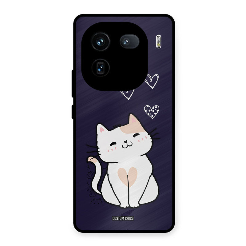 Cute Kitten iQOO 12 Mobile Back Cover - Cute PrintShield Case