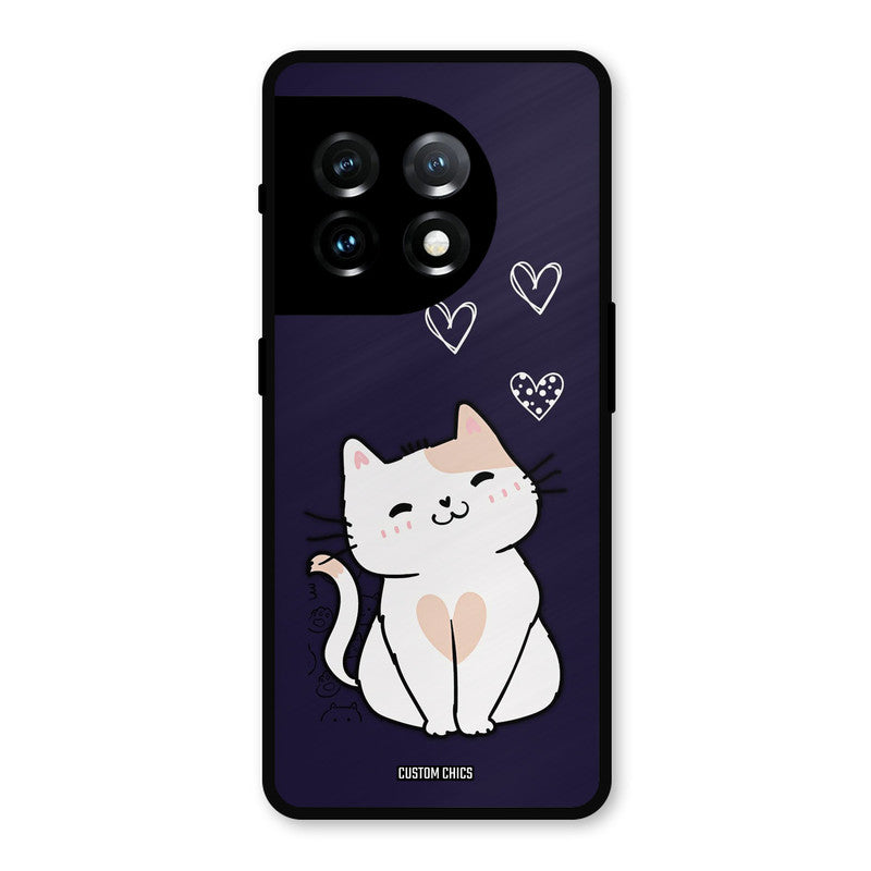 Cute Kitten OnePlus 11 Mobile Back Cover - Cute PrintShield Case