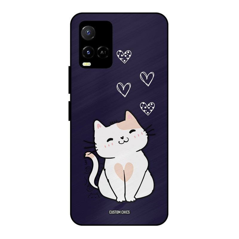 Cute Kitten Vivo Y33s Mobile Back Cover - Cute PrintShield Case