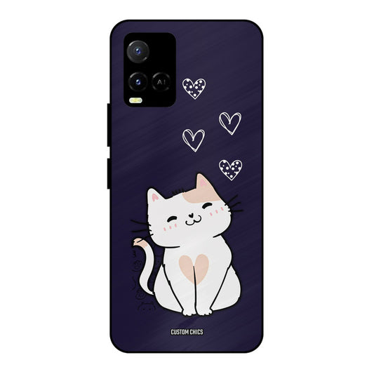 Cute Kitten Vivo Y33s Mobile Back Cover - Cute PrintShield Case