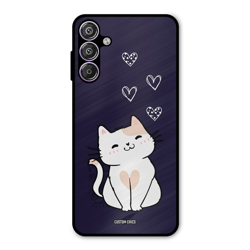 Cute Kitten Samsung Galaxy F15 Mobile Back Cover - Cute PrintShield Case