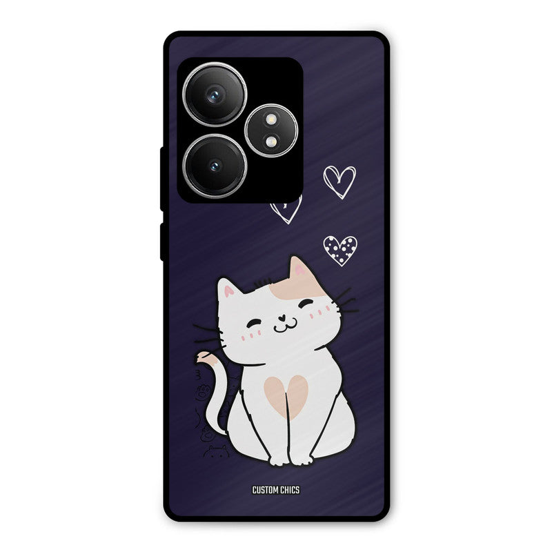 Cute Kitten Realme GT 6T Mobile Back Cover - Cute PrintShield Case