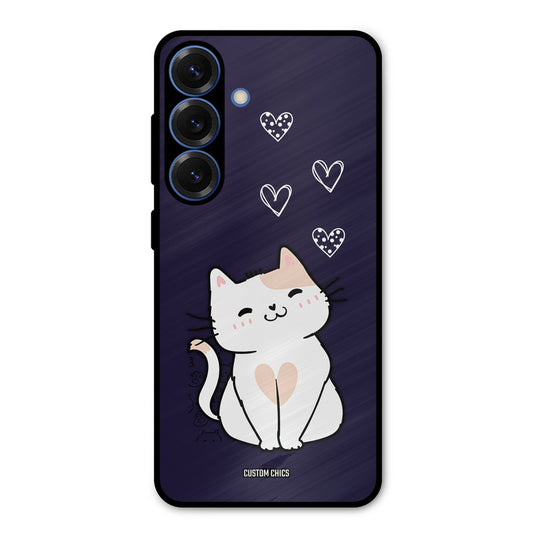 Cute Kitten Samsung Galaxy S25 Mobile Back Cover - Cute PrintShield Case