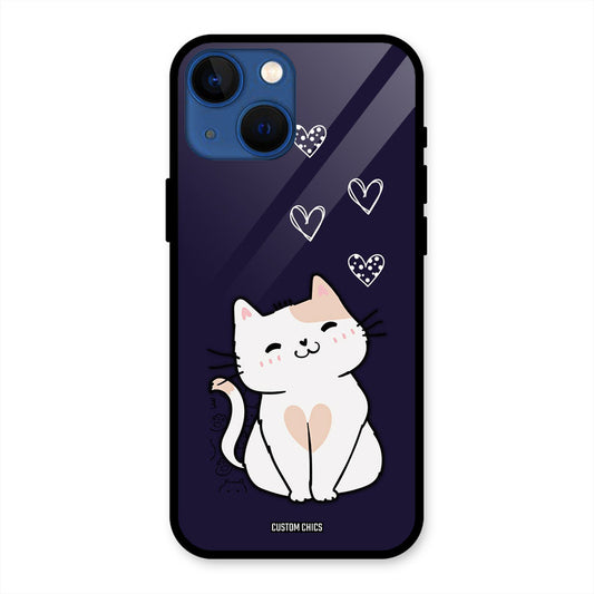 Cute Kitten iPhone 13 Mini Mobile Back Cover - Cute PrintShield Case