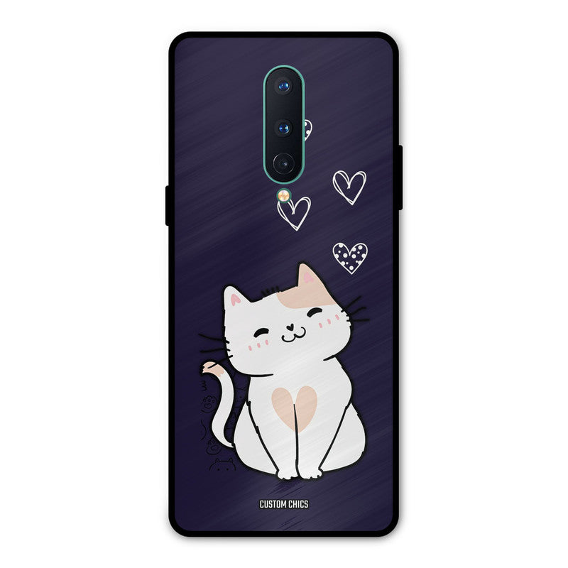 Cute Kitten Oneplus 8 Mobile Back Cover - Cute PrintShield Case