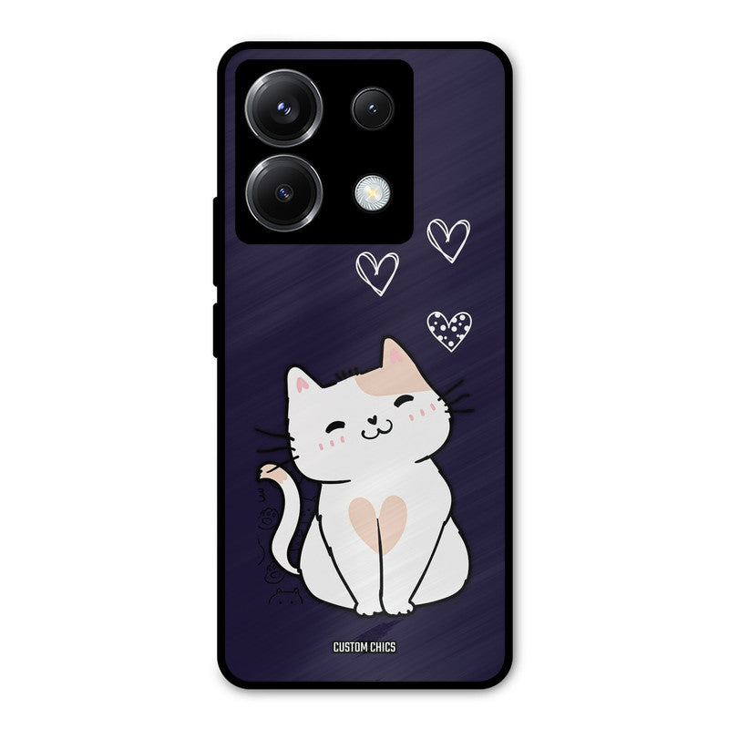 Cute Kitten Poco X6 Mobile Back Cover - Cute PrintShield Case