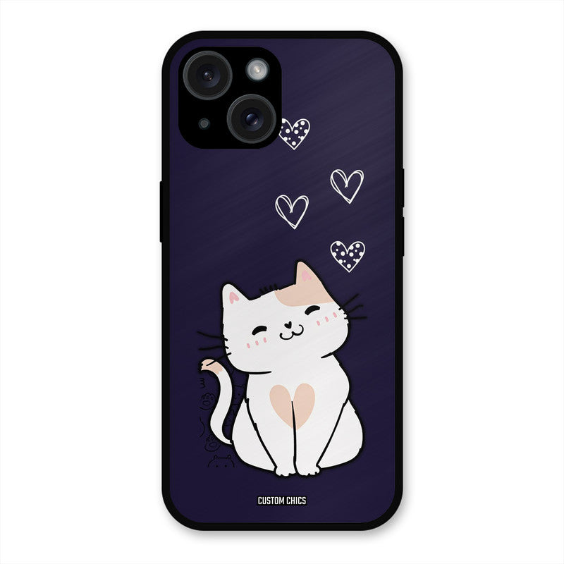 Cute Kitten iPhone 15 Plus Mobile Back Cover - Cute PrintShield Case