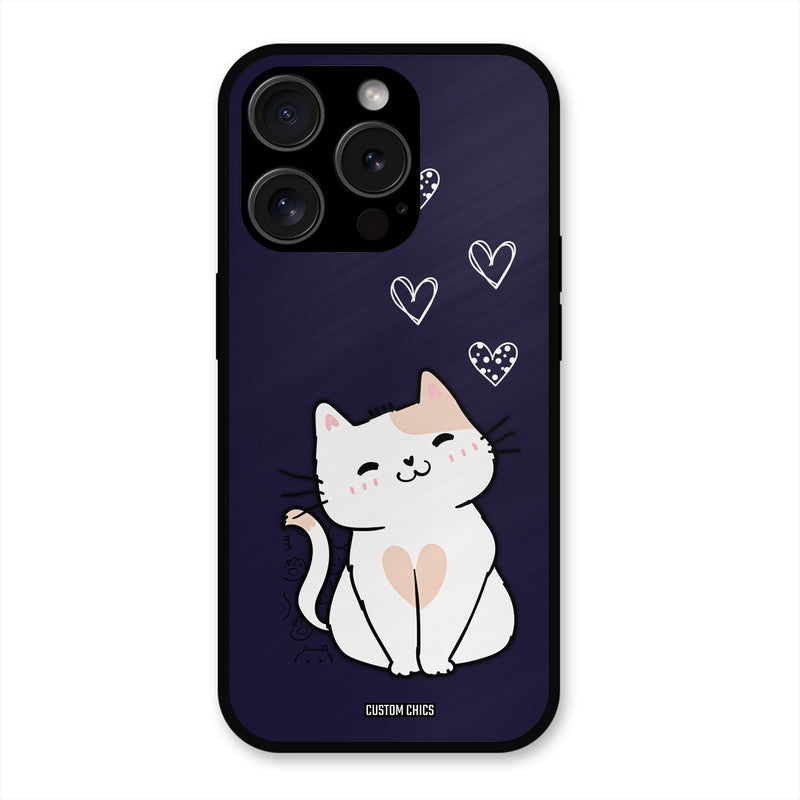 Cute Kitten iPhone 15 Pro Max Mobile Back Cover - Cute PrintShield Case