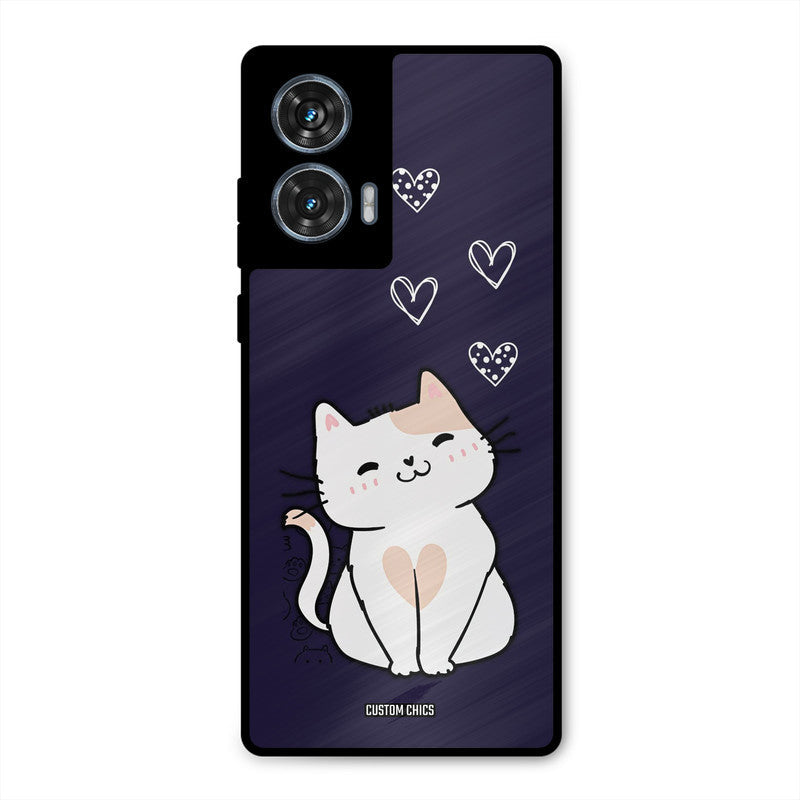 Cute Kitten Moto G96 Mobile Back Cover - Cute PrintShield Case