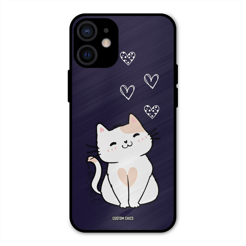 Cute Kitten iPhone 12 Mini Mobile Back Cover - Cute PrintShield Case