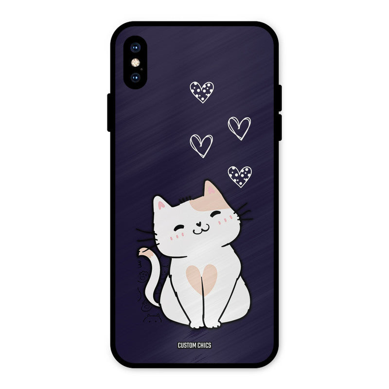 Cute Kitten iPhone XS Max Mobile Back Cover - Cute PrintShield Case