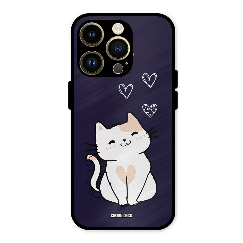 Cute Kitten iPhone 14 Pro Mobile Back Cover - Cute PrintShield Case