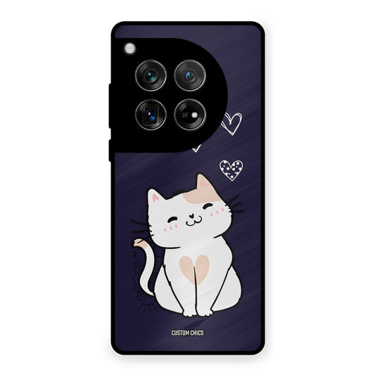 Cute Kitten OnePlus 12 Mobile Back Cover - Cute PrintShield Case
